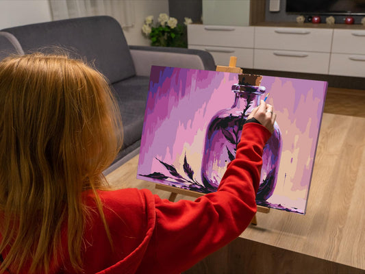 Paint by Numbers - En blomst i en flaske