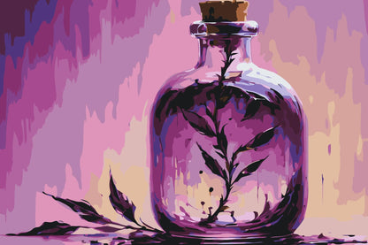 Paint by Numbers - En blomst i en flaske
