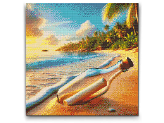 Diamond Painting - En besked i en flaske