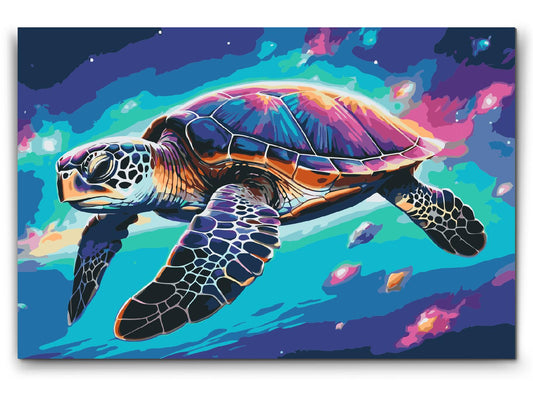 Paint by Numbers - Regnbueskildpadde