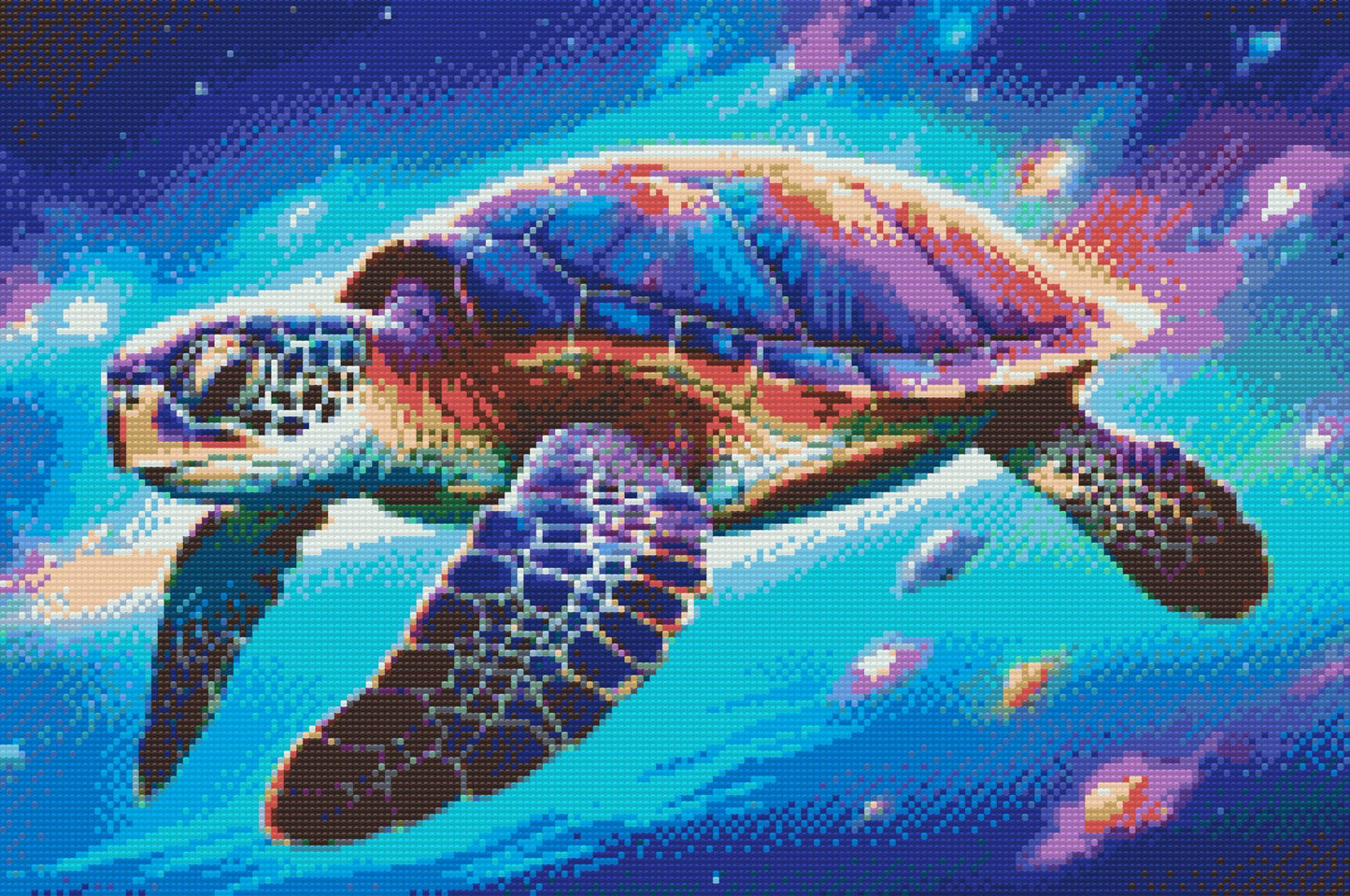 Diamond Painting - Regnbueskildpadde
