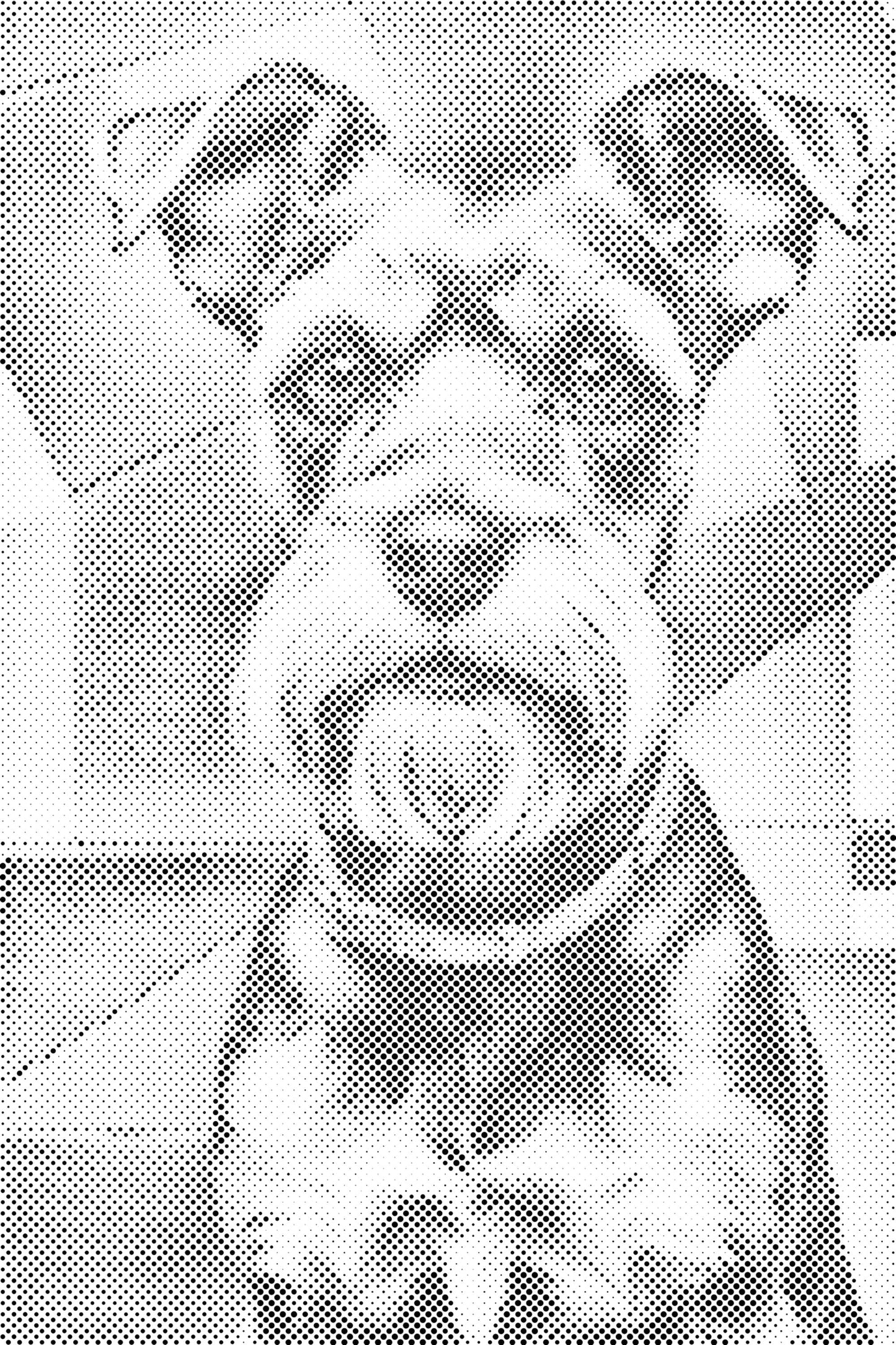 Mal-med-prikker -  Schnauzer