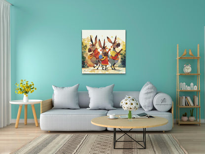 Diamond Painting - Syngende æsler