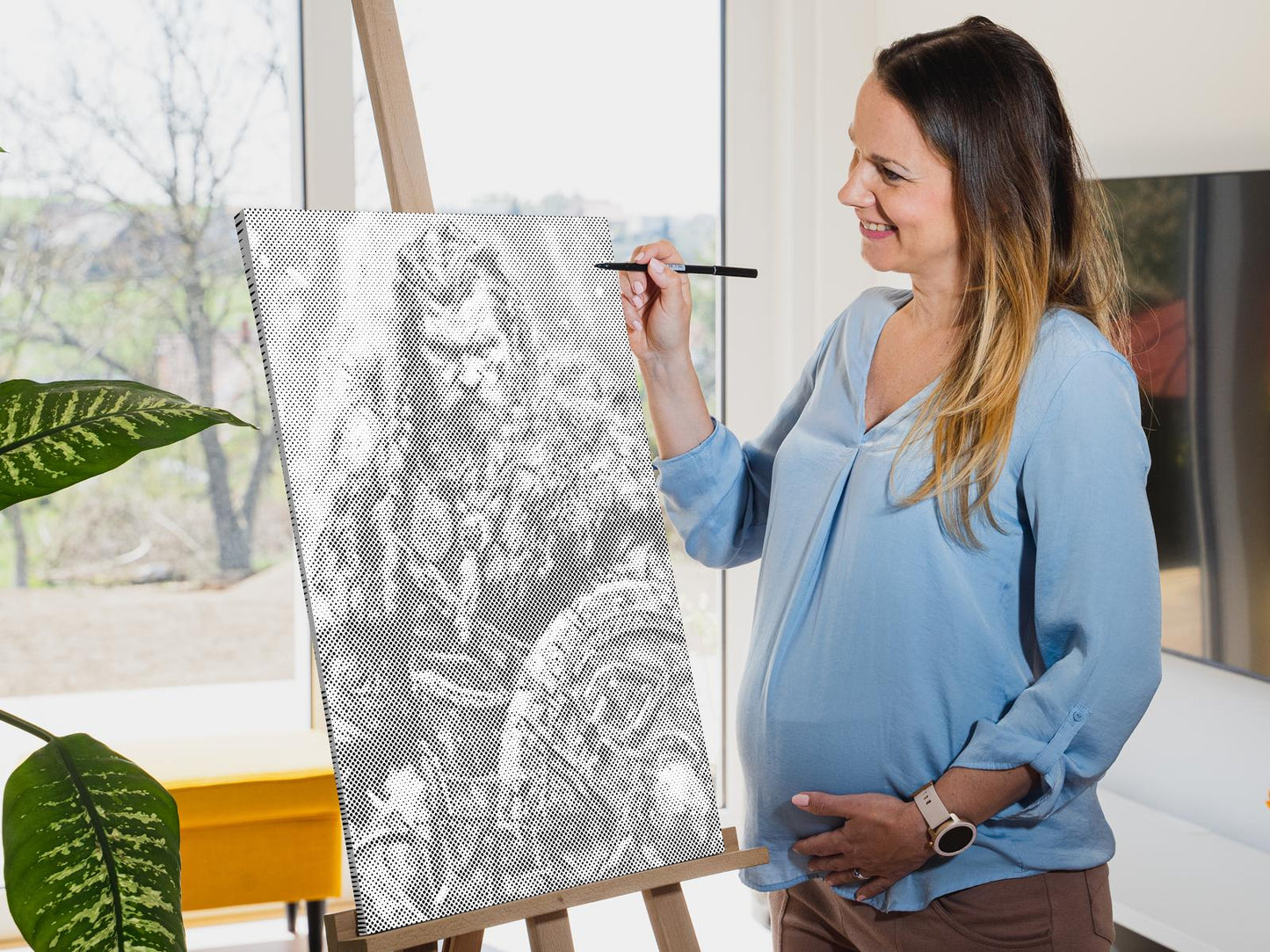 Mal-med-prikker -  Viking – nordisk kriger