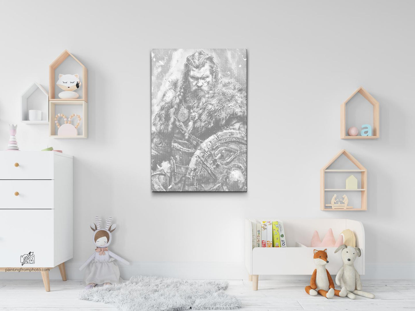 Mal-med-prikker -  Viking – nordisk kriger