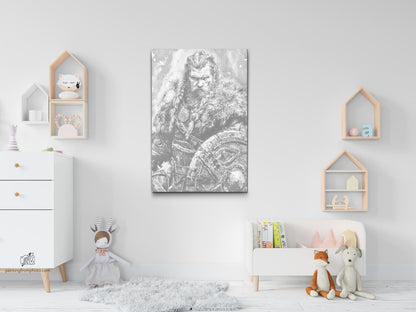 Mal-med-prikker -  Viking – nordisk kriger