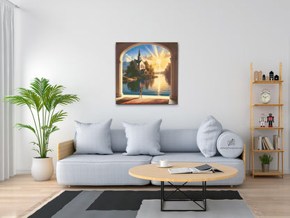 Diamond Painting - Faldende sols stråler 1