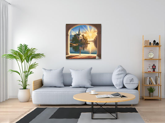 Diamond Painting - Faldende sols stråler 1