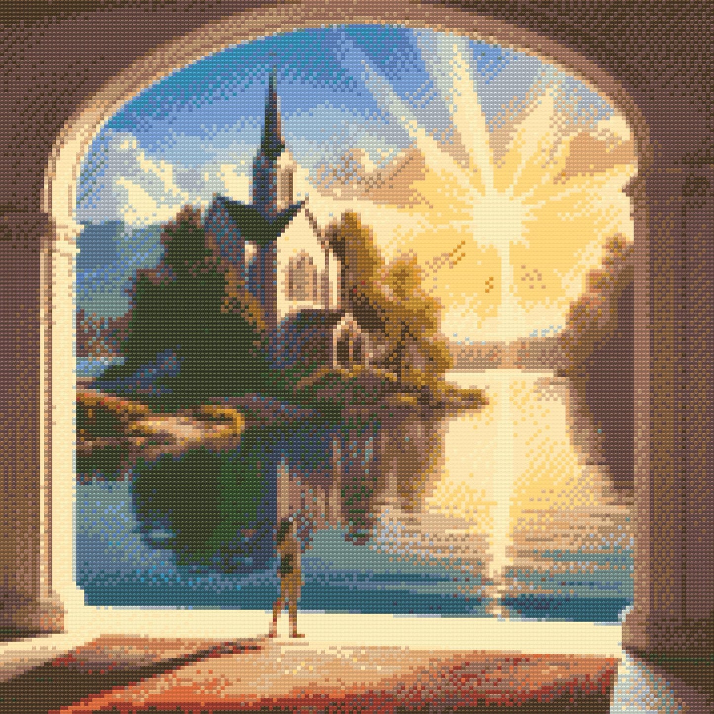 Diamond Painting - Faldende sols stråler 1