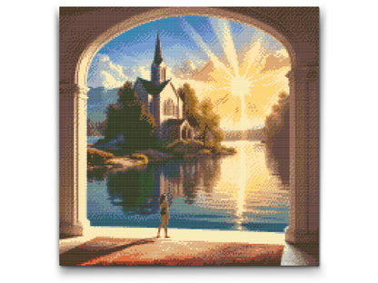 Diamond Painting - Faldende sols stråler 1