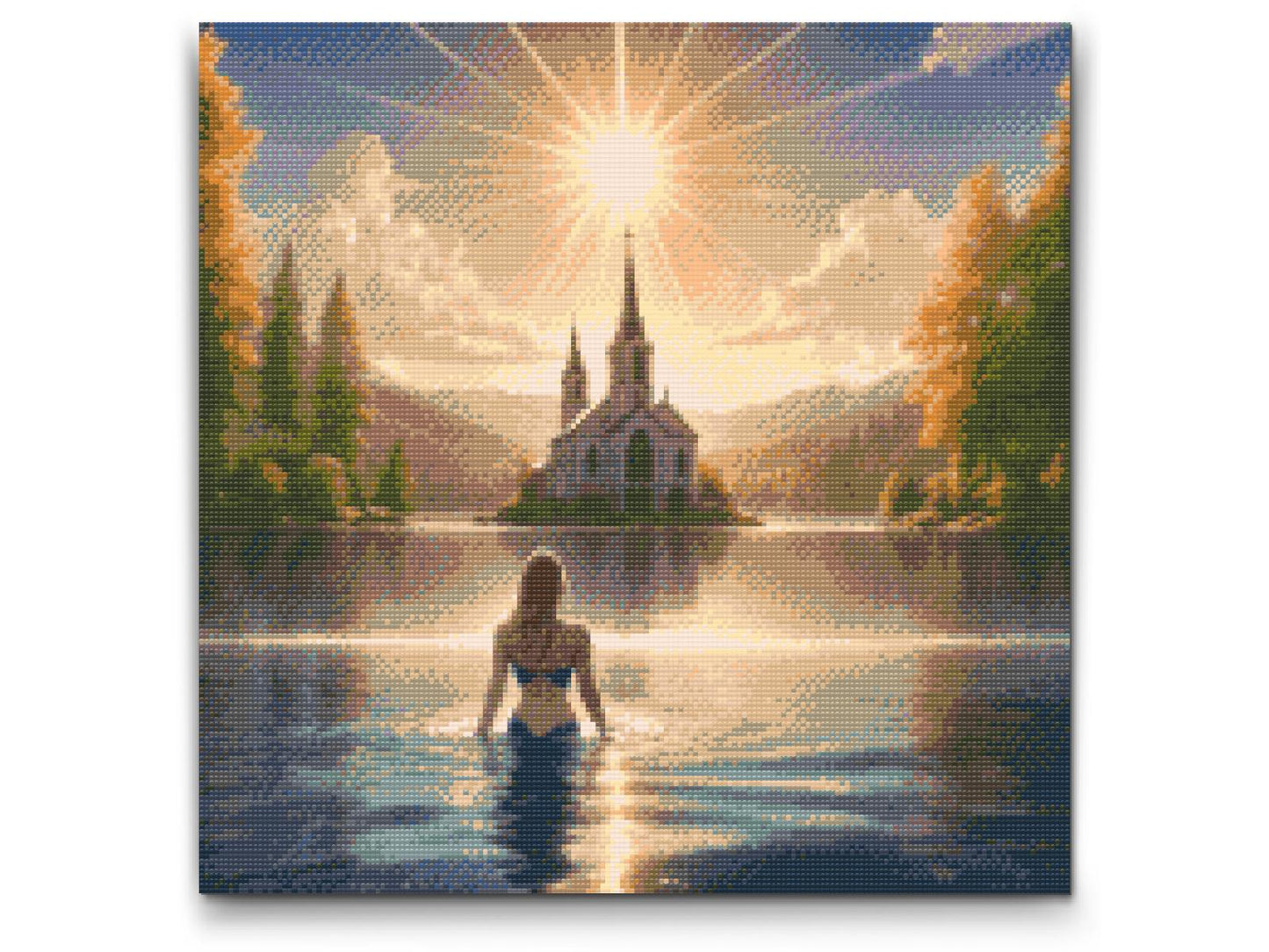 Diamond Painting - Faldende sols stråler 2