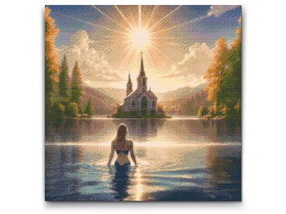 Diamond Painting - Faldende sols stråler 2