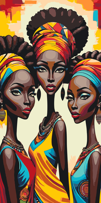 Paint by Numbers - Tre afrikanske kvinder