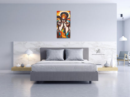 Diamond Painting - Tre afrikanske kvinder