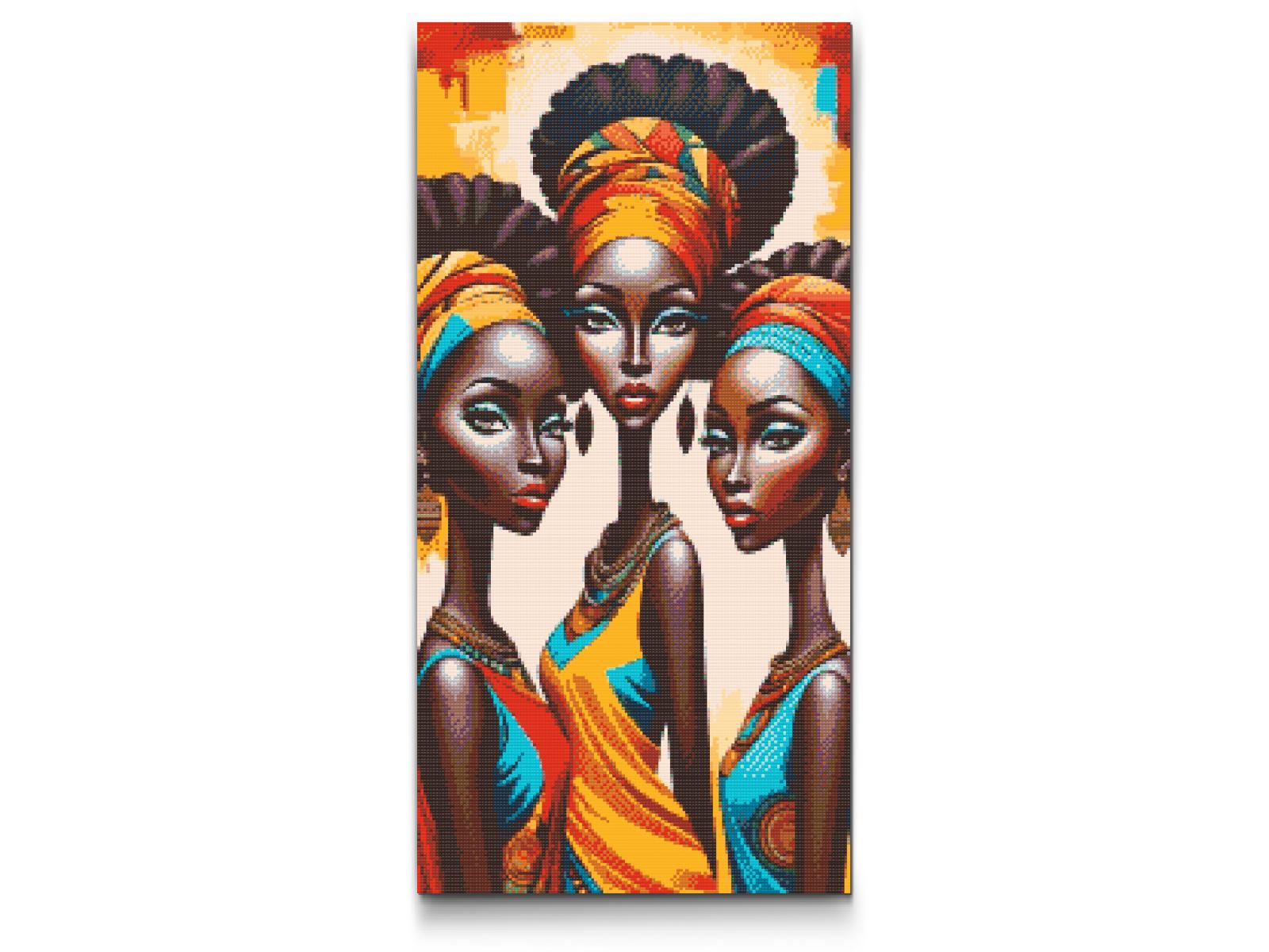Diamond Painting - Tre afrikanske kvinder