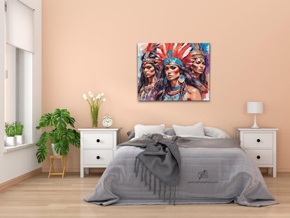 Paint by Numbers - Tre smukke indiske kvinder