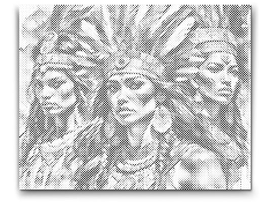 Tre Smukke Indiske Kvinder