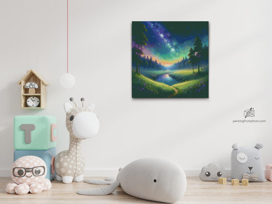Diamond Painting - Levende nattelandskab