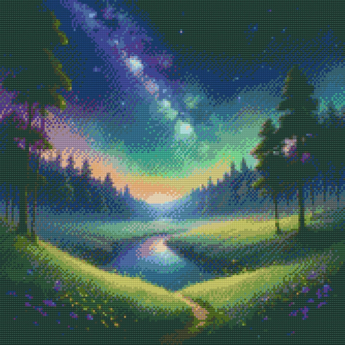 Diamond Painting - Levende nattelandskab
