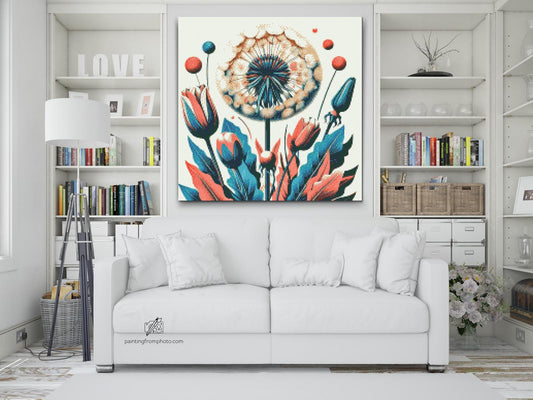 Diamond Painting - Malede blomster