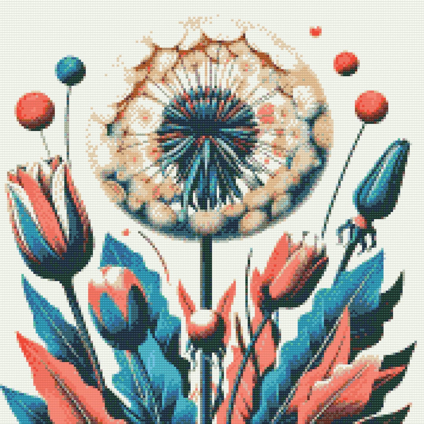 Diamond Painting - Malede blomster