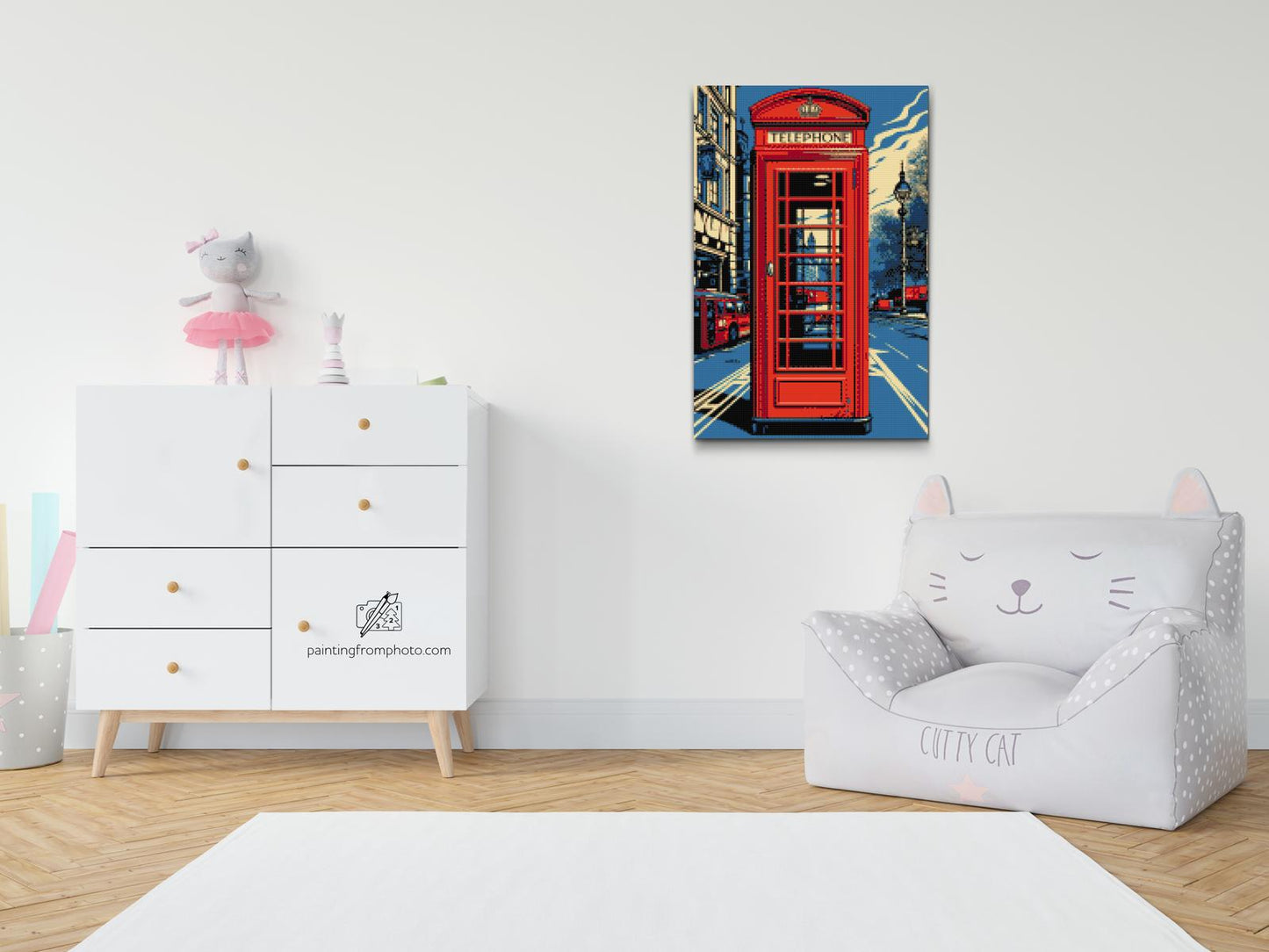 Diamond Painting - Rød telefonboks