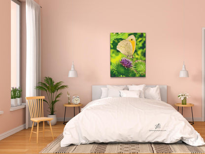 Diamond Painting - Sommerfugl, der sidder på en blomst