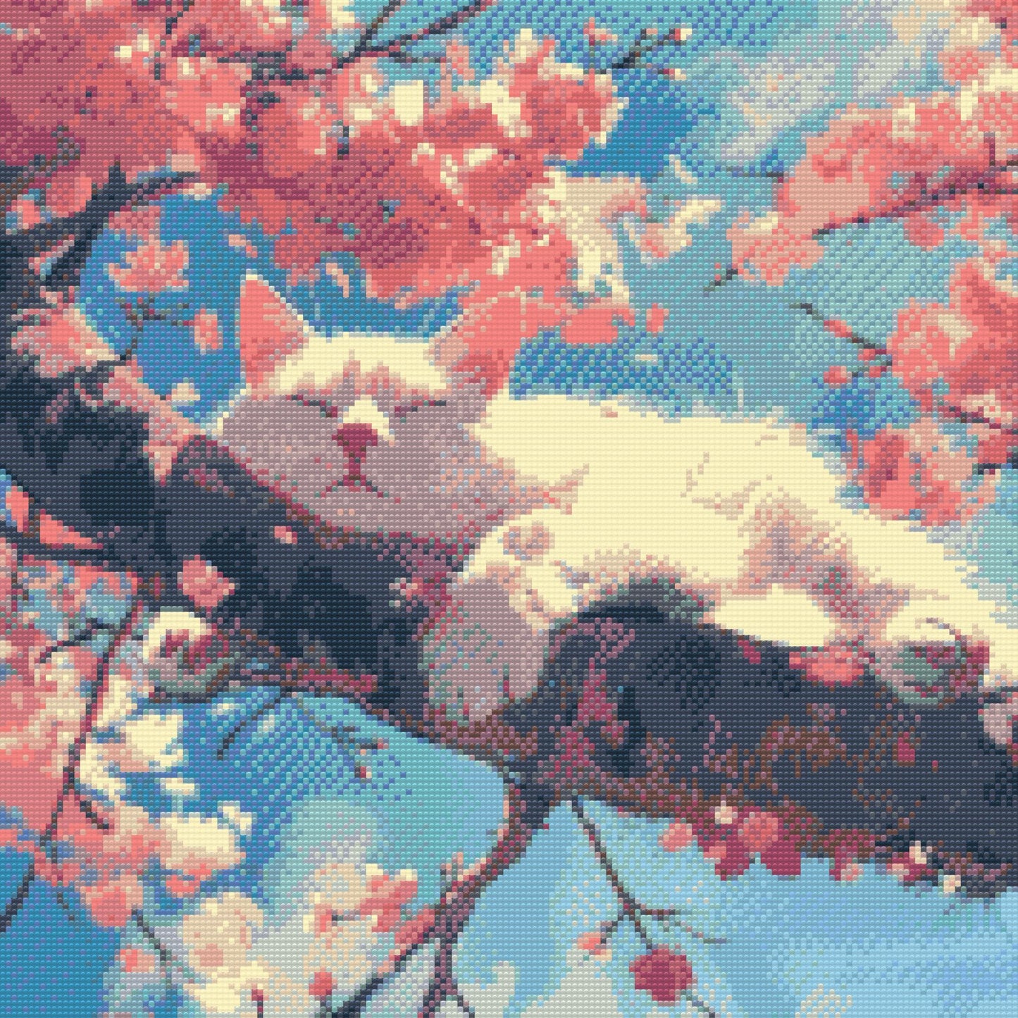 Diamond Painting - Sovende kat i et træ