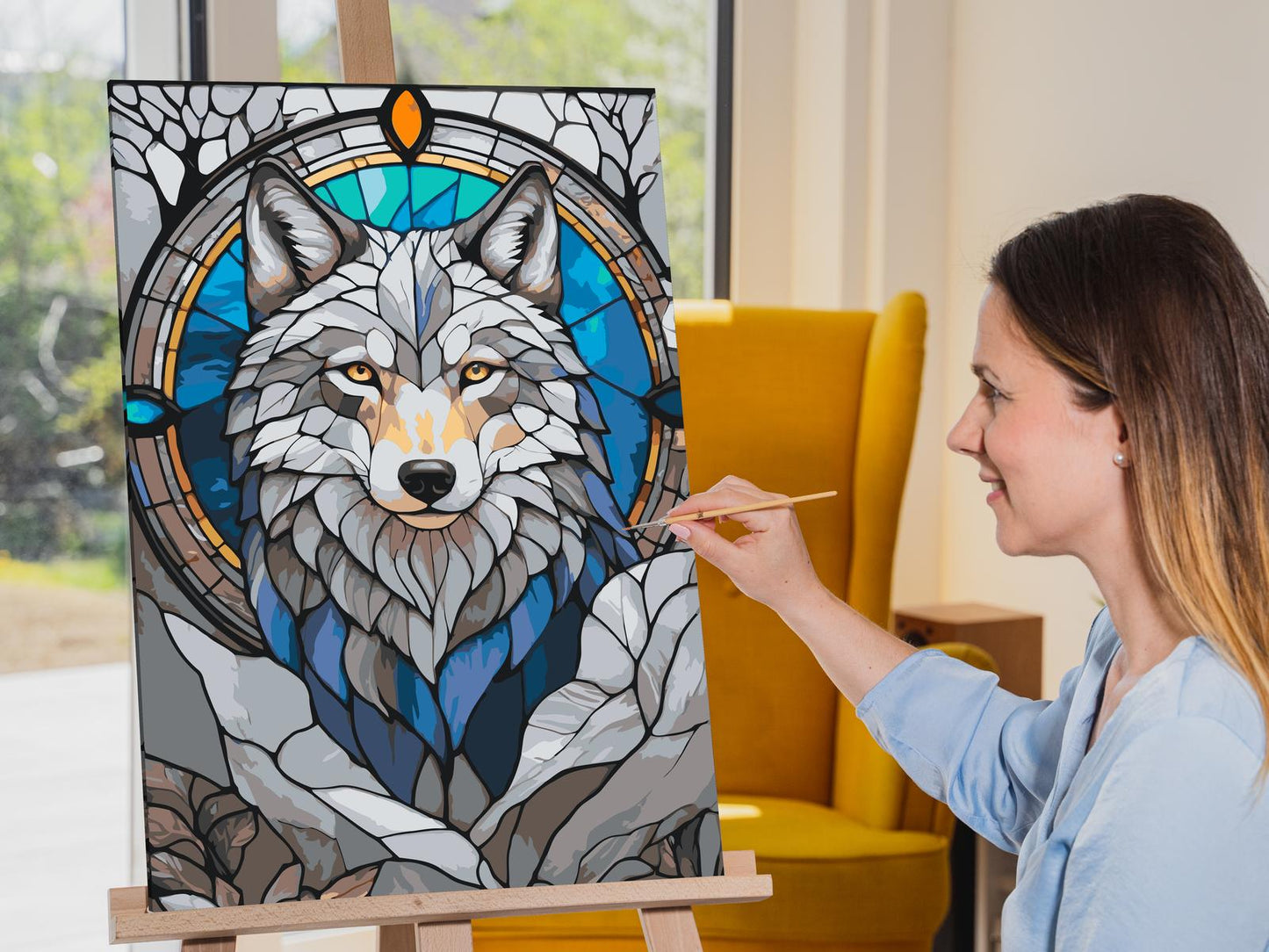 Paint by Numbers - Glasmosaik-ulv