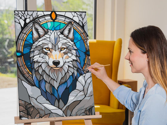 Paint by Numbers - Glasmosaik-ulv