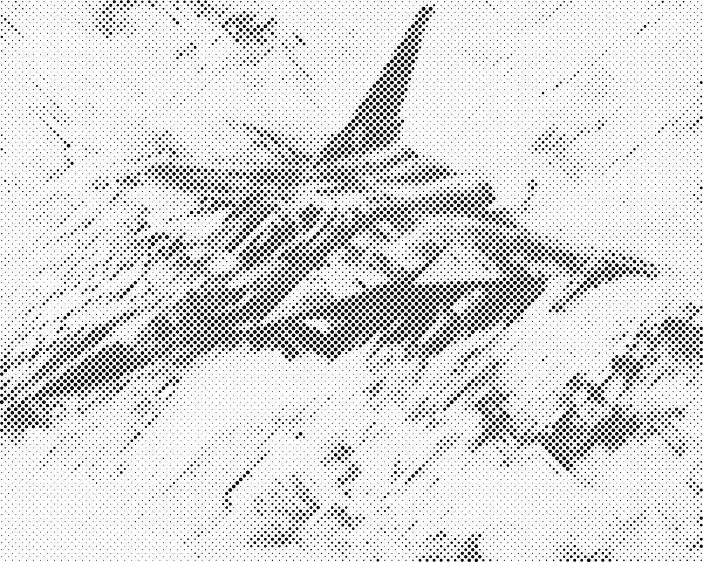 Mal-med-prikker -  Gult militærfly
