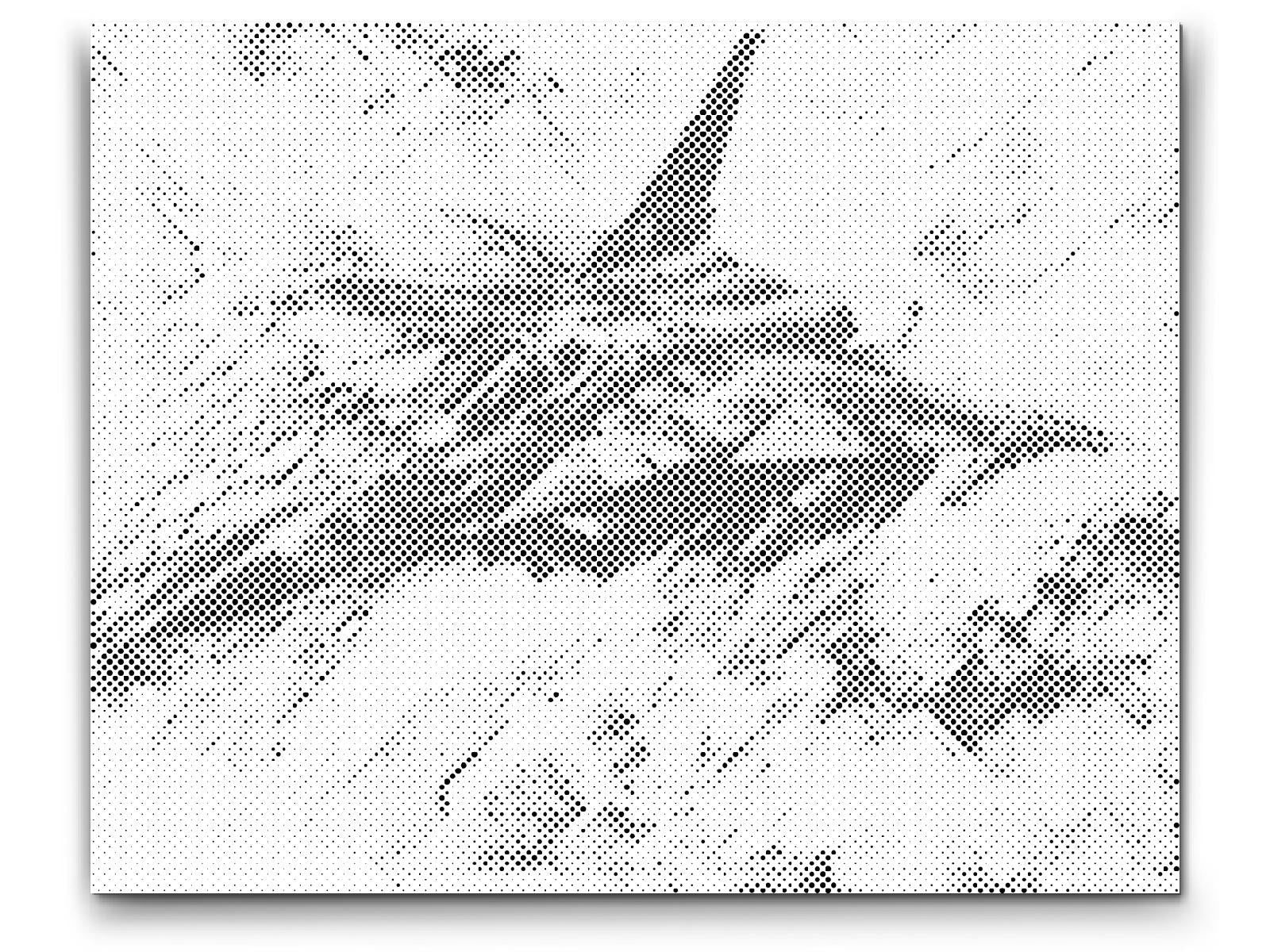 Mal-med-prikker -  Gult militærfly