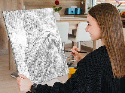 Mal-med-prikker -  Zeus – Gudernes konge