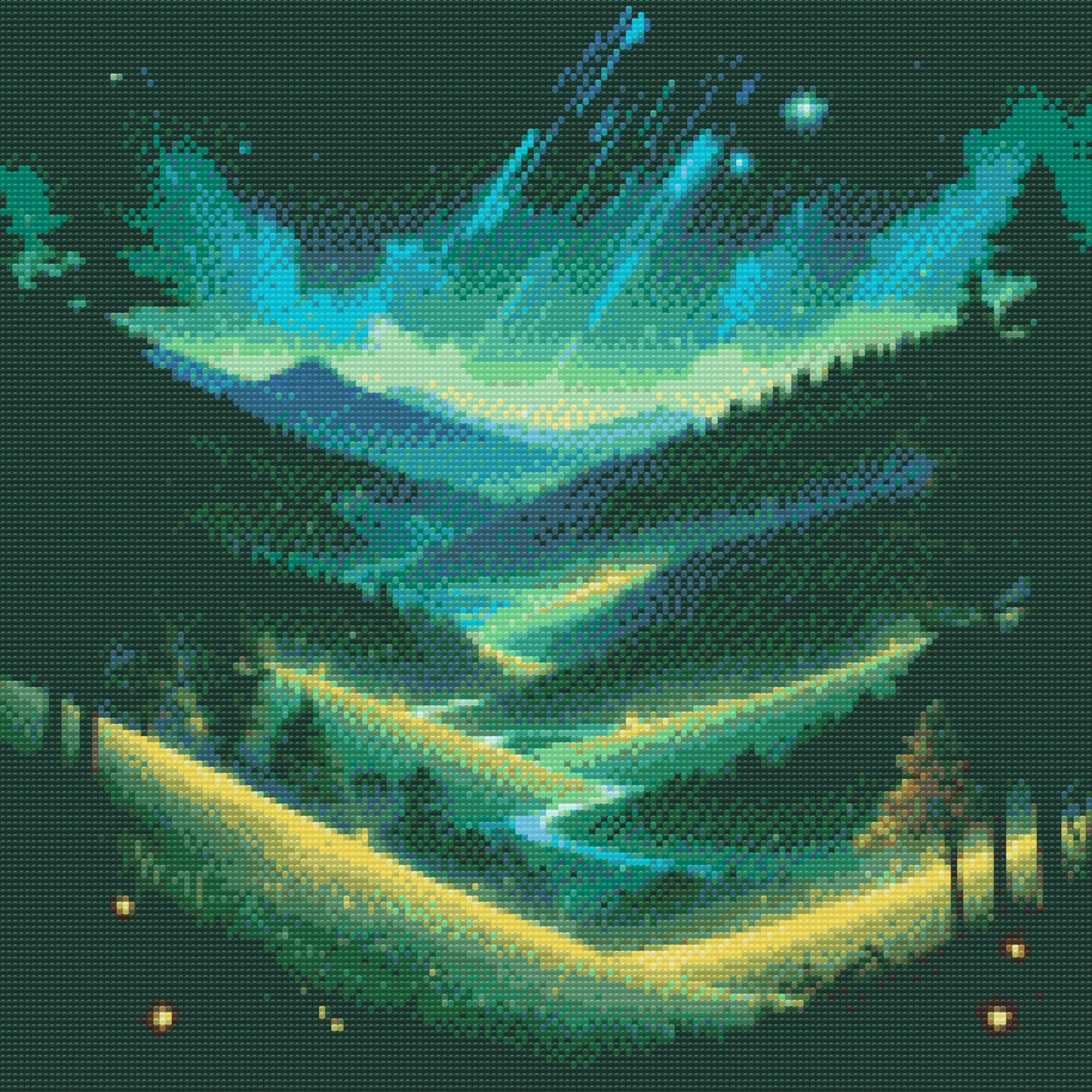 Diamond Painting - Livligt natlandskab 2
