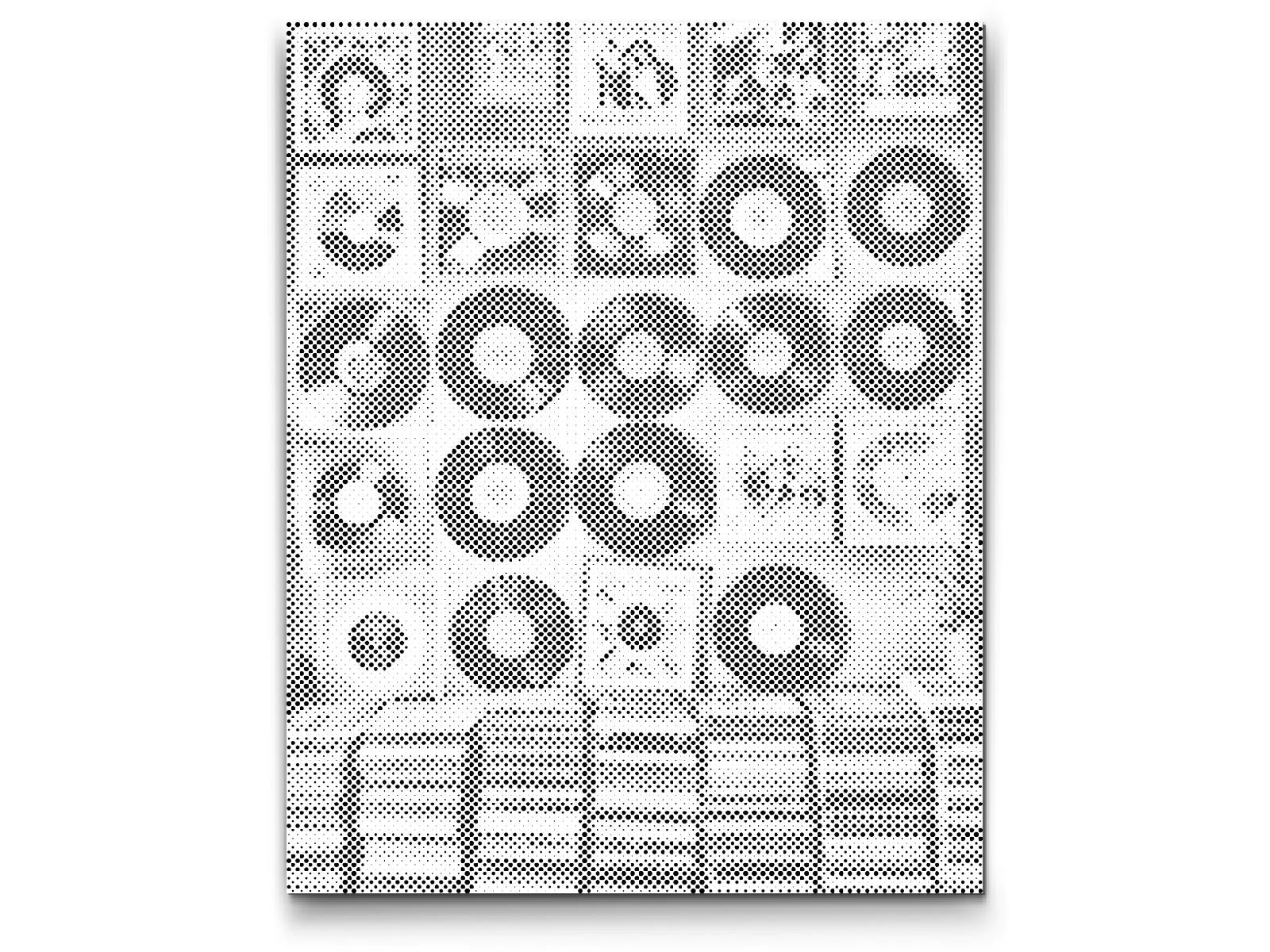 Mal-med-prikker -  Vinylplader på væggen