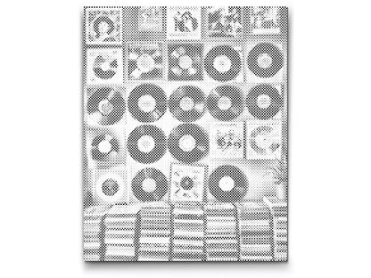 Mal-med-prikker -  Vinylplader på væggen