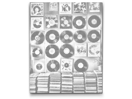 Mal-med-prikker -  Vinylplader på væggen