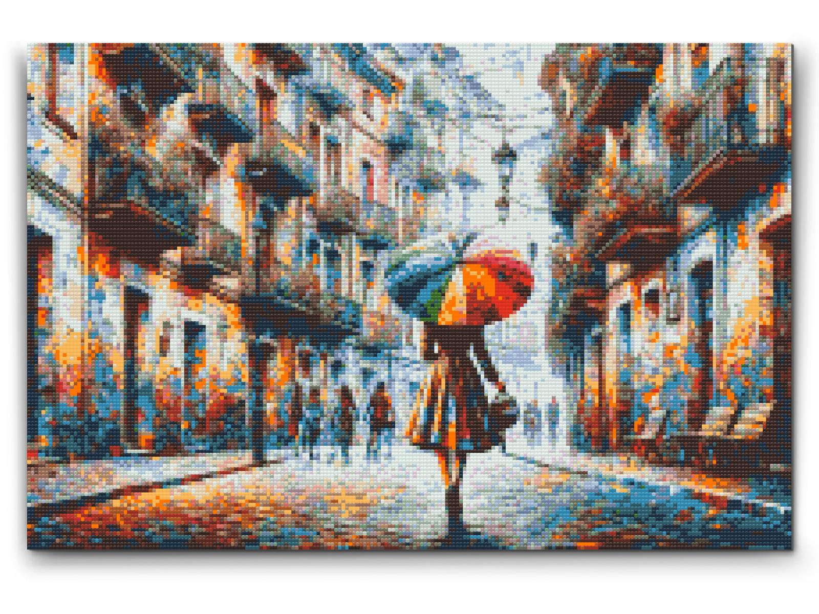 Diamond Painting - En gåtur gennem byen