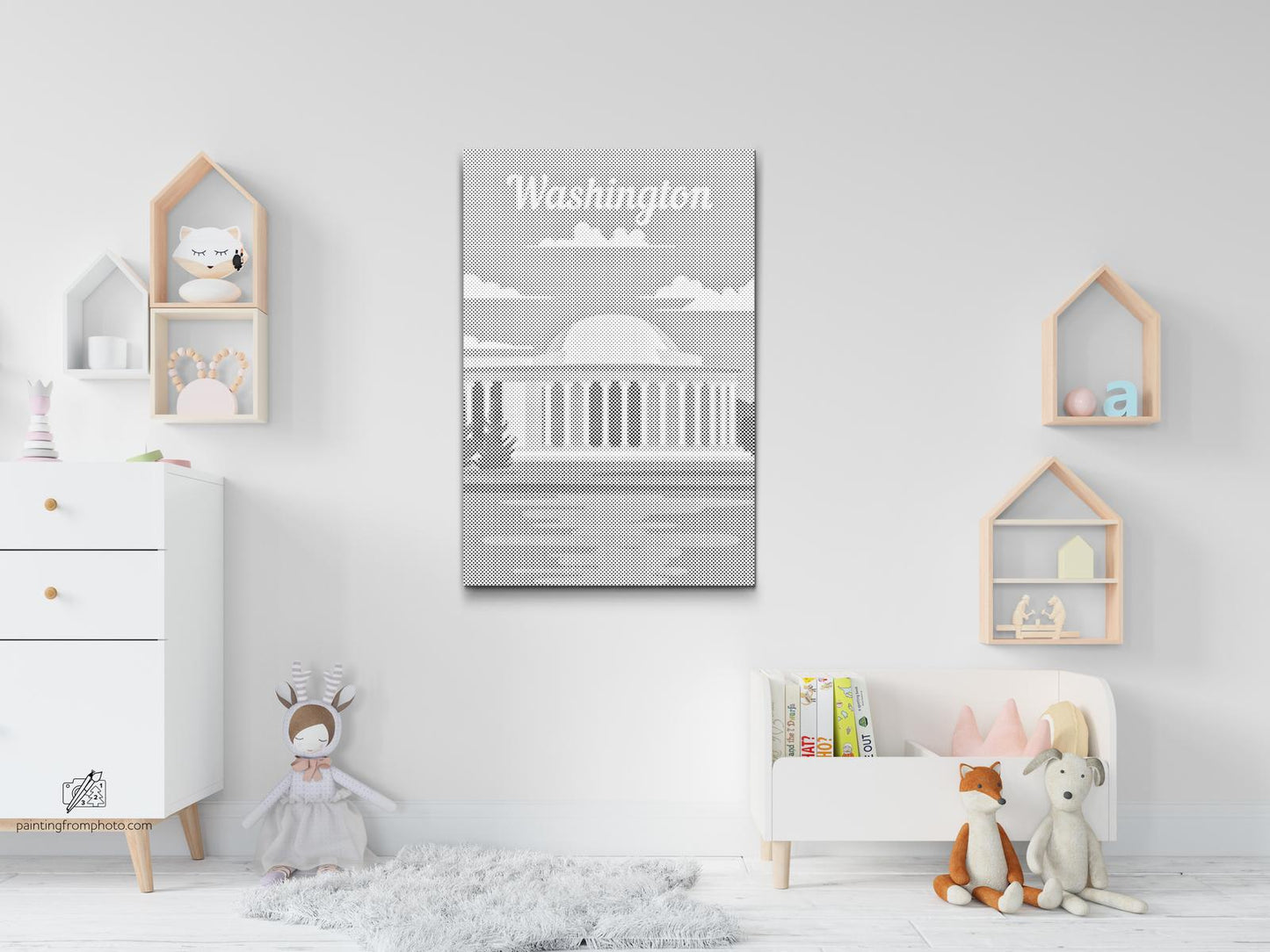 Mal-med-prikker -  Washington, USA