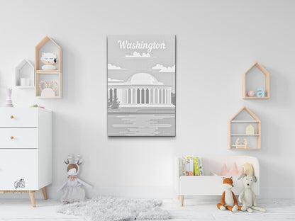 Mal-med-prikker -  Washington, USA