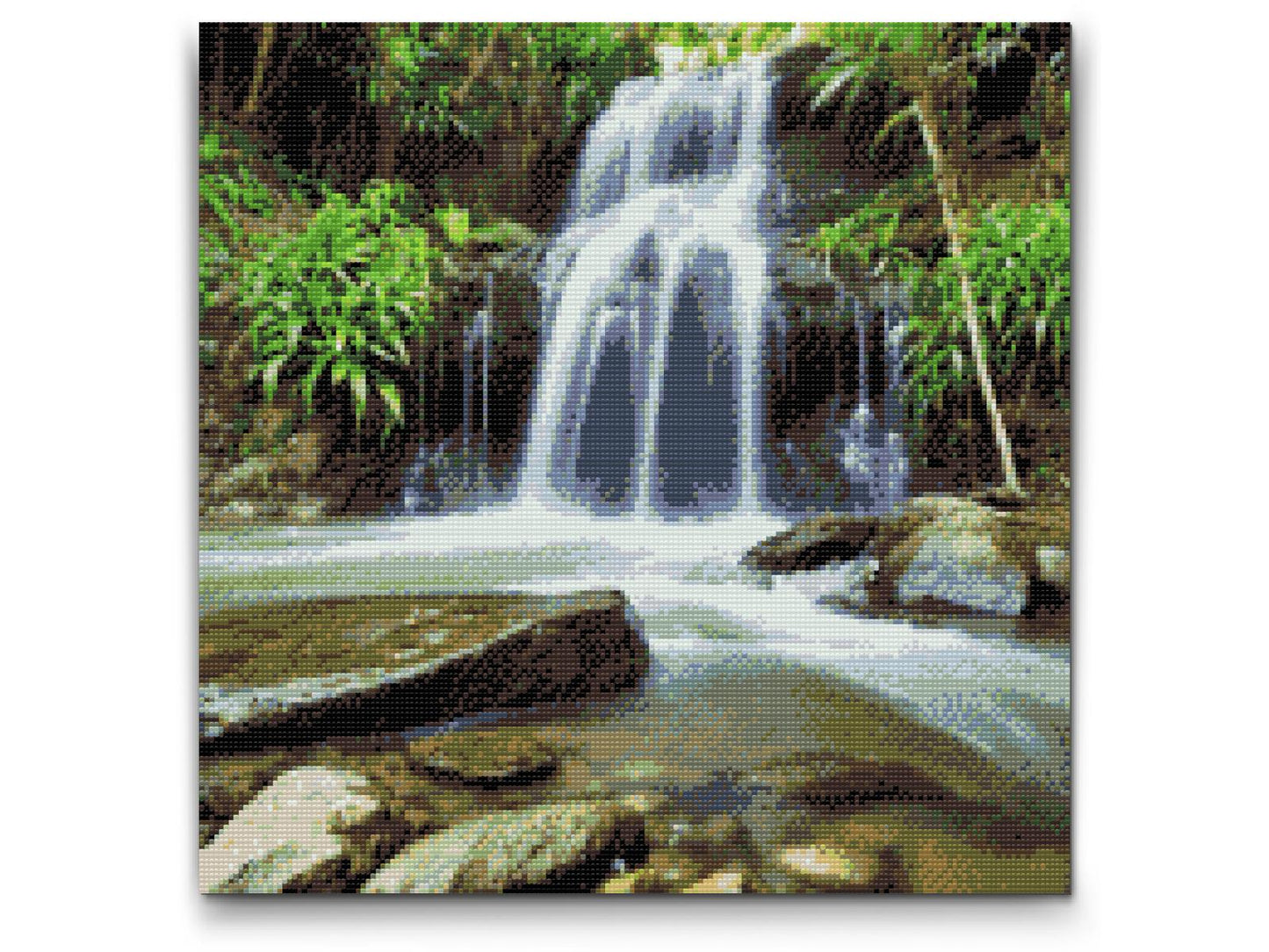 Diamond Painting - Vandfald i naturen 2