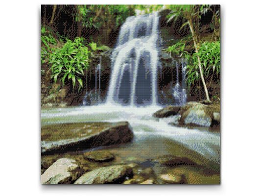 Diamond Painting - Vandfald i naturen 2