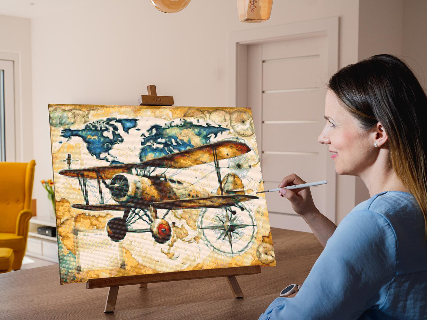 Diamond Painting - Biplan