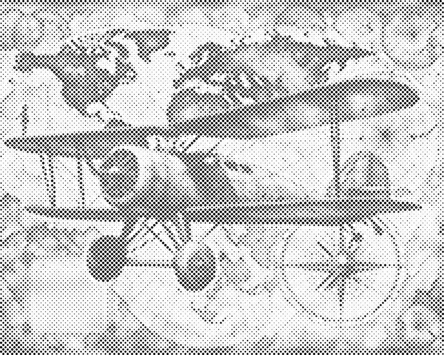 Mal-med-prikker -  Biplan