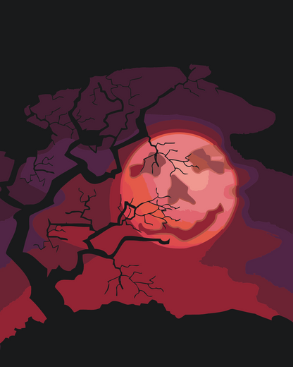 Paint by Numbers - Spooky Moon 2