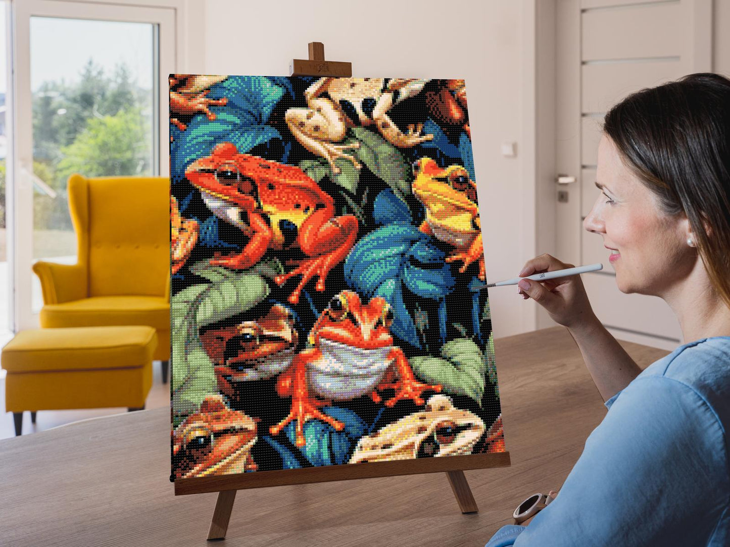Diamond Painting - Farverige tudser