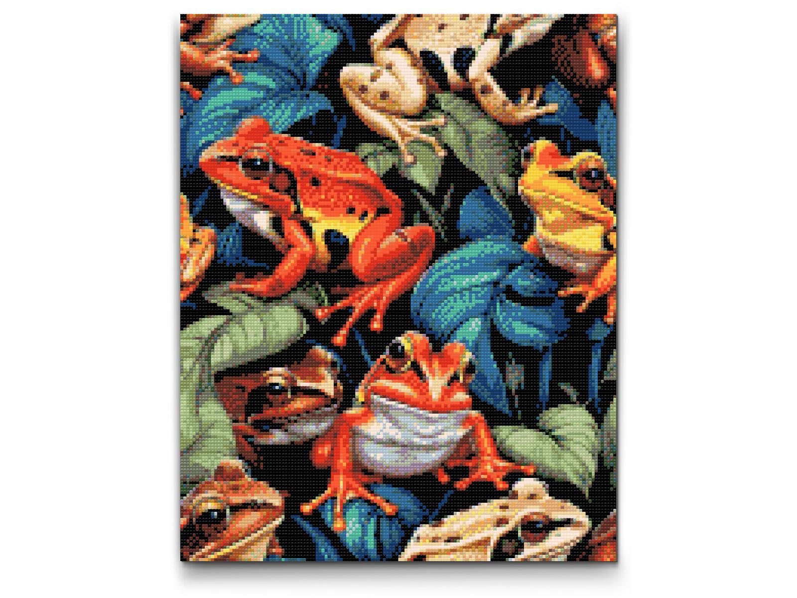 Diamond Painting - Farverige tudser