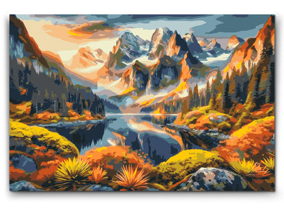 Paint by Numbers - Farverigt efterår i bjergene