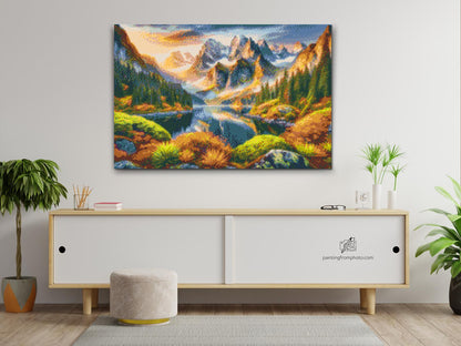 Diamond Painting - Farverigt efterår i bjergene