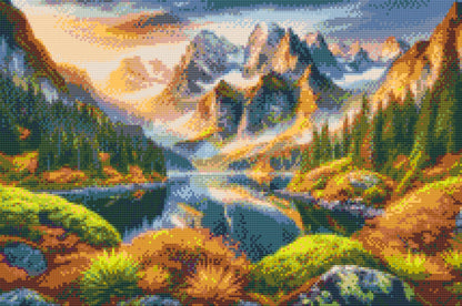 Diamond Painting - Farverigt efterår i bjergene